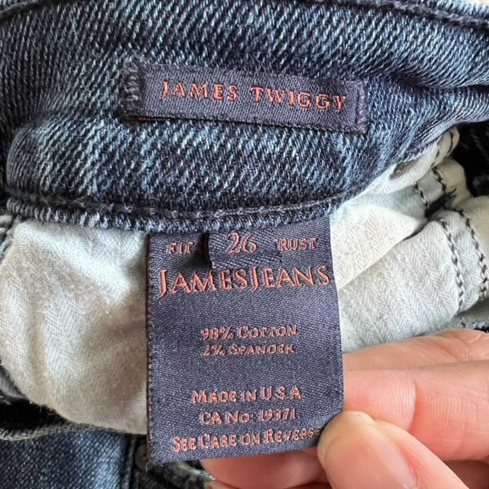 James Jeans Women's Skinny Jeans Blue Wash Stretch Denim Size 26 James Twiggy - Picture 10 of 13